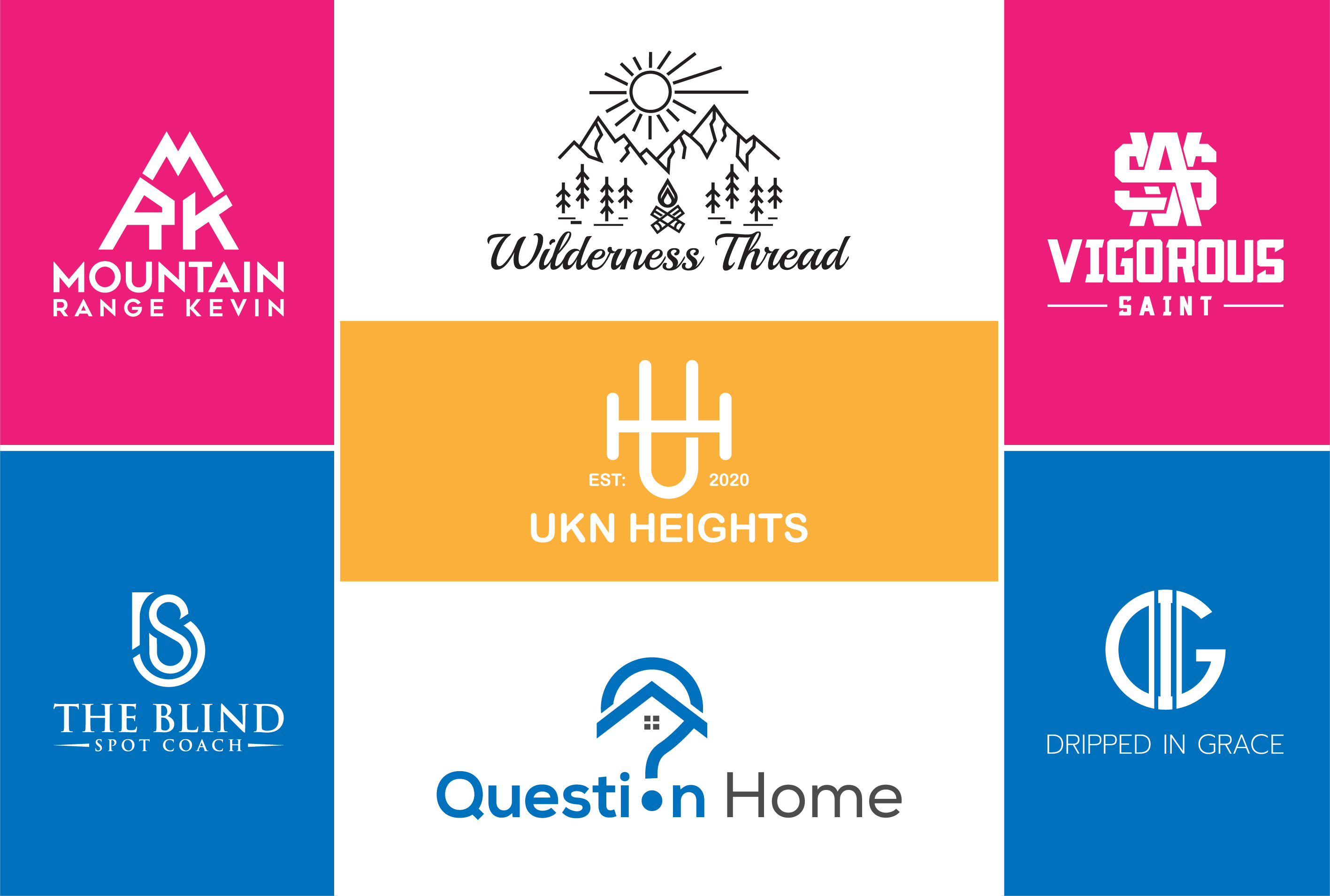 I will do professional clothing brand, monogram logo design