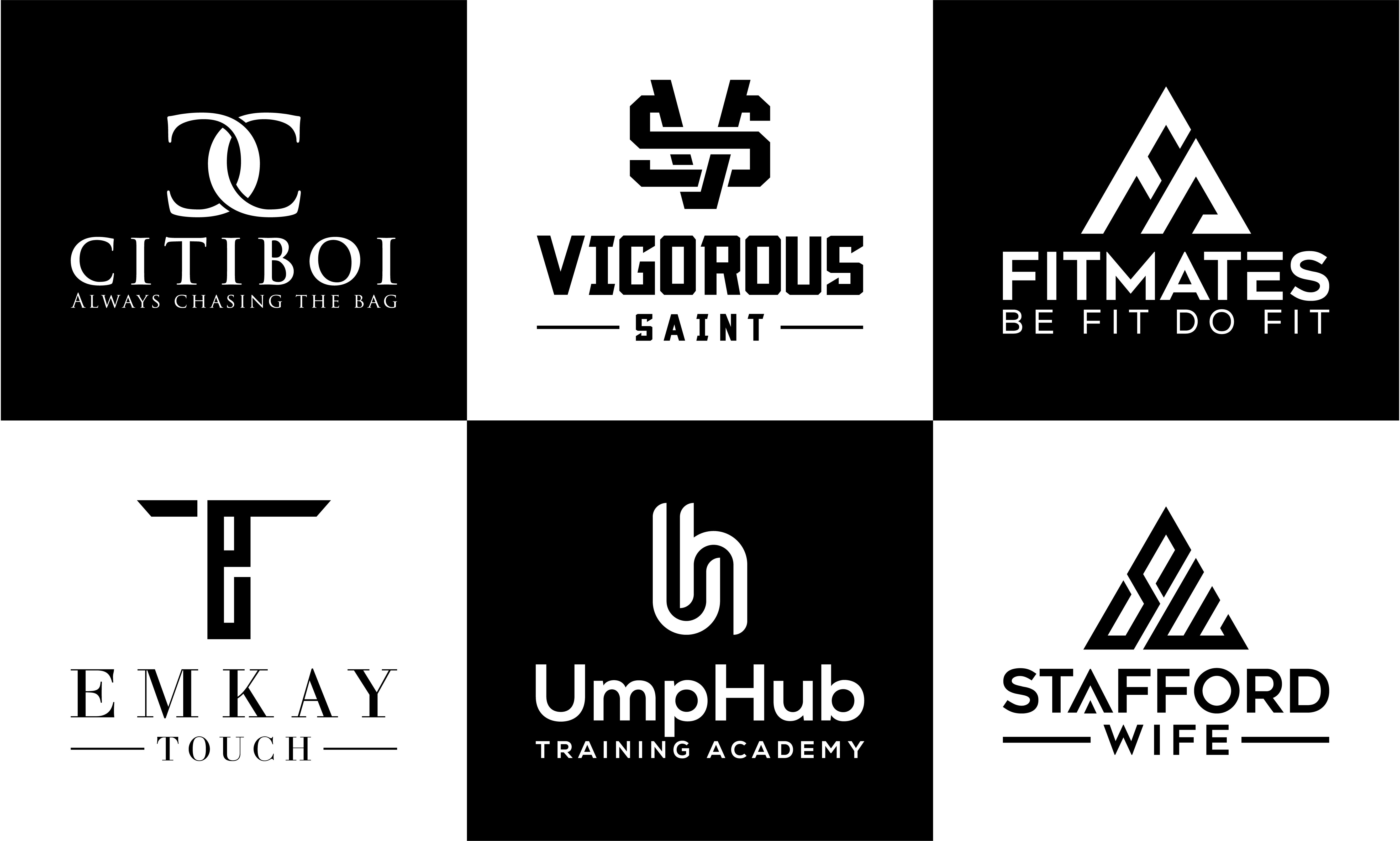 I will do professional clothing brand, monogram logo design