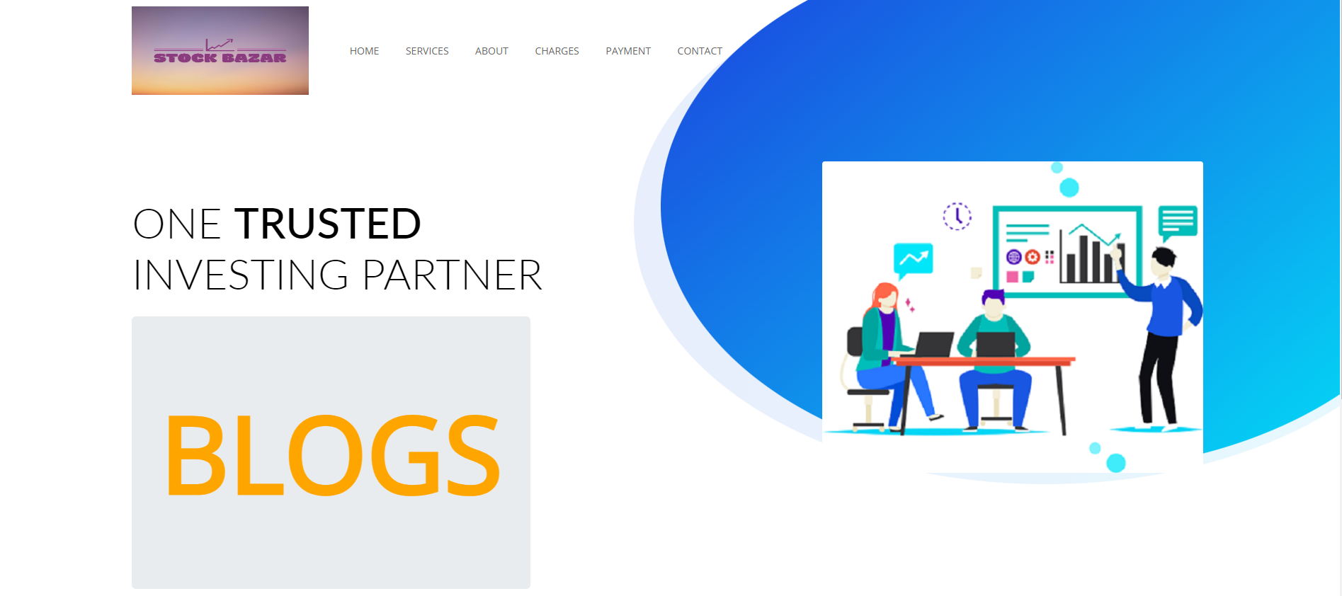 full e-commerce project of stock markets