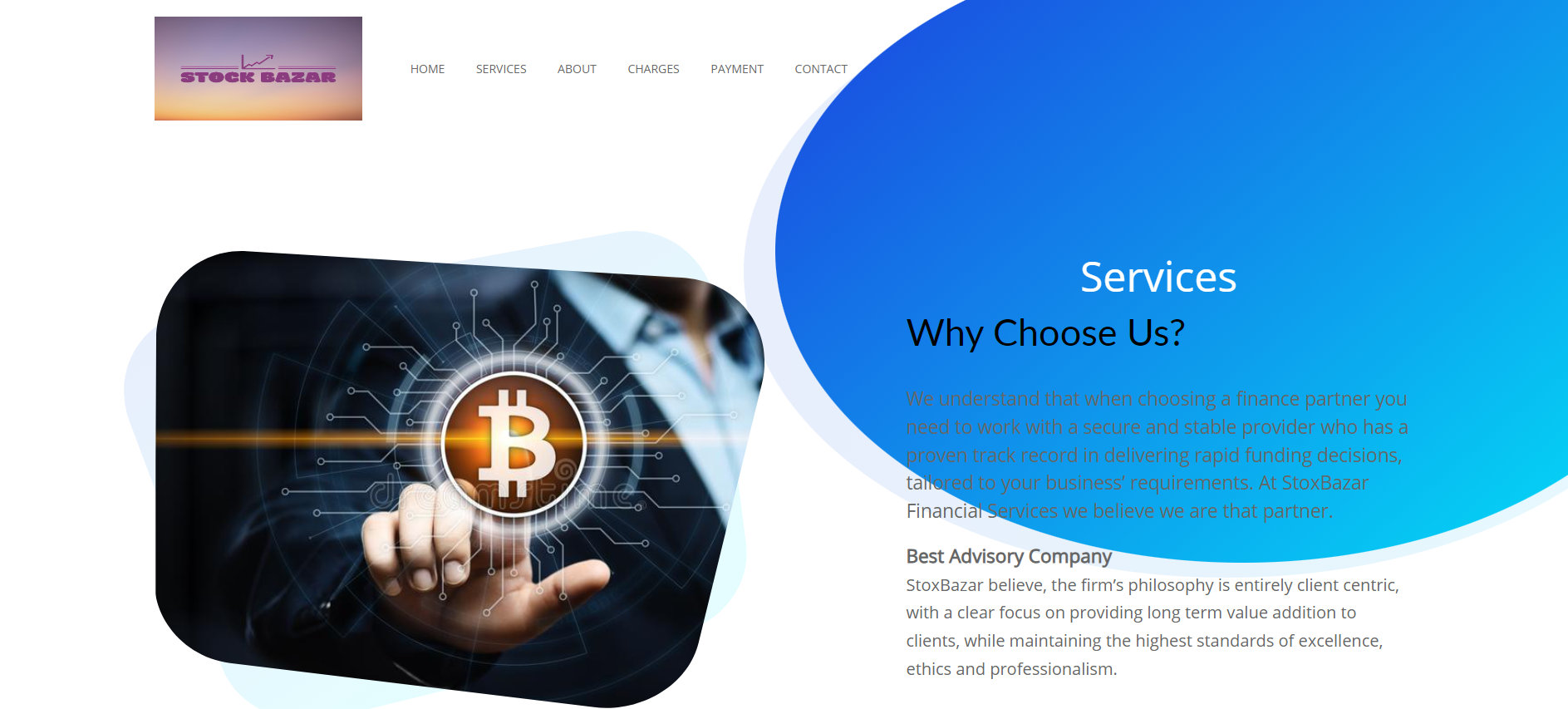 full e-commerce project of stock markets