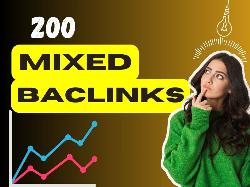 I will provide 200 mix backlinks on high DA,PA sites to boost website