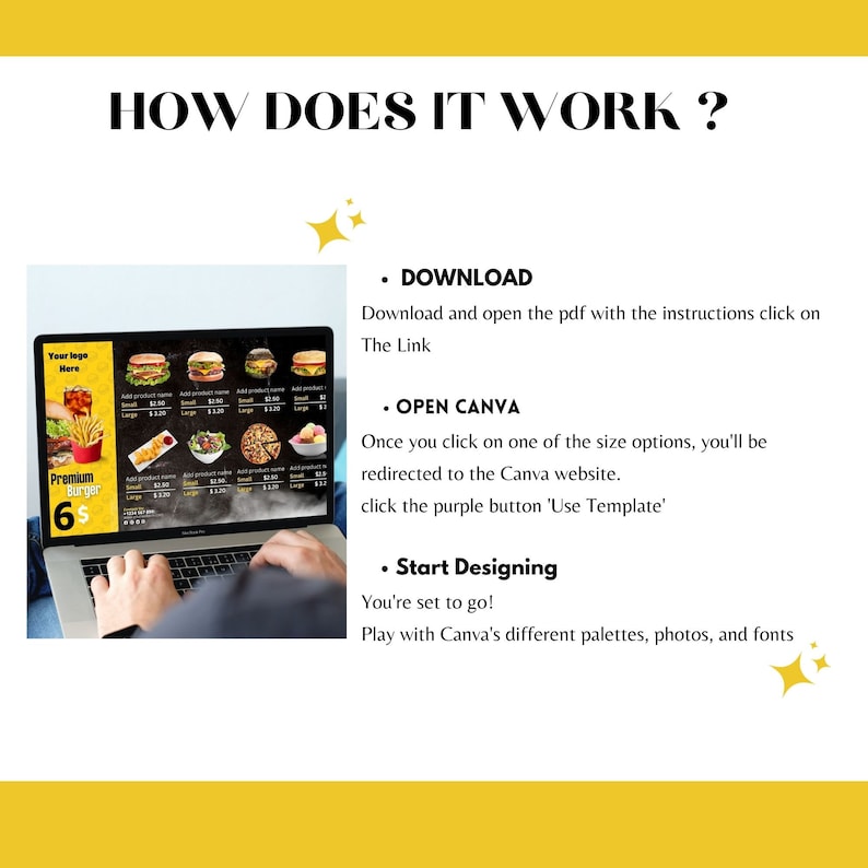 Modern TV Menu Board for Restaurant