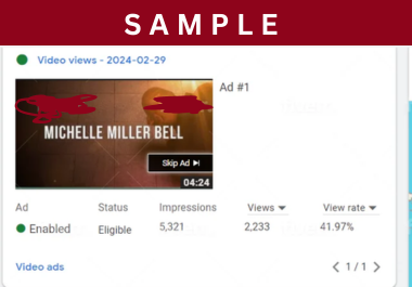 I will organically promote your youtube video through google ads