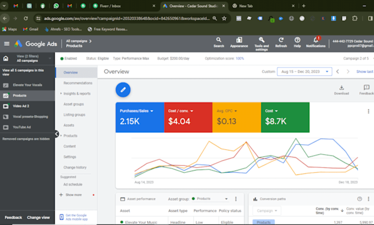 I will setup manage and optimize your google ads ppc campaign 