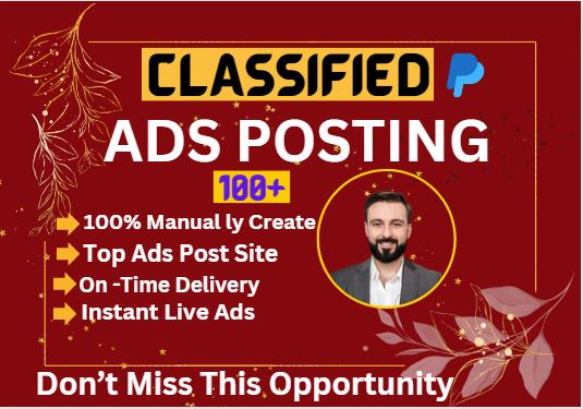 100 Classified Ads on top Classified ad posting websites for any country 