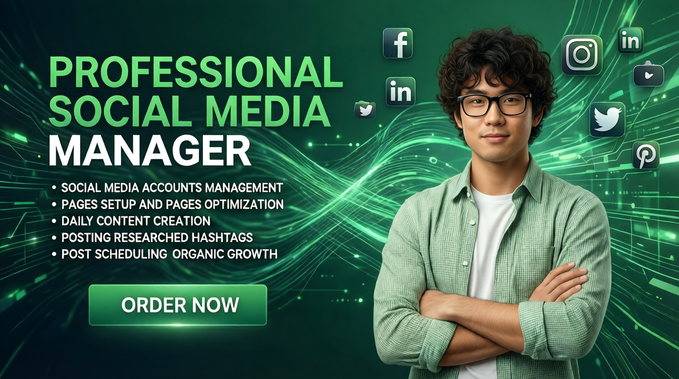 I will manage your media accounts professionally