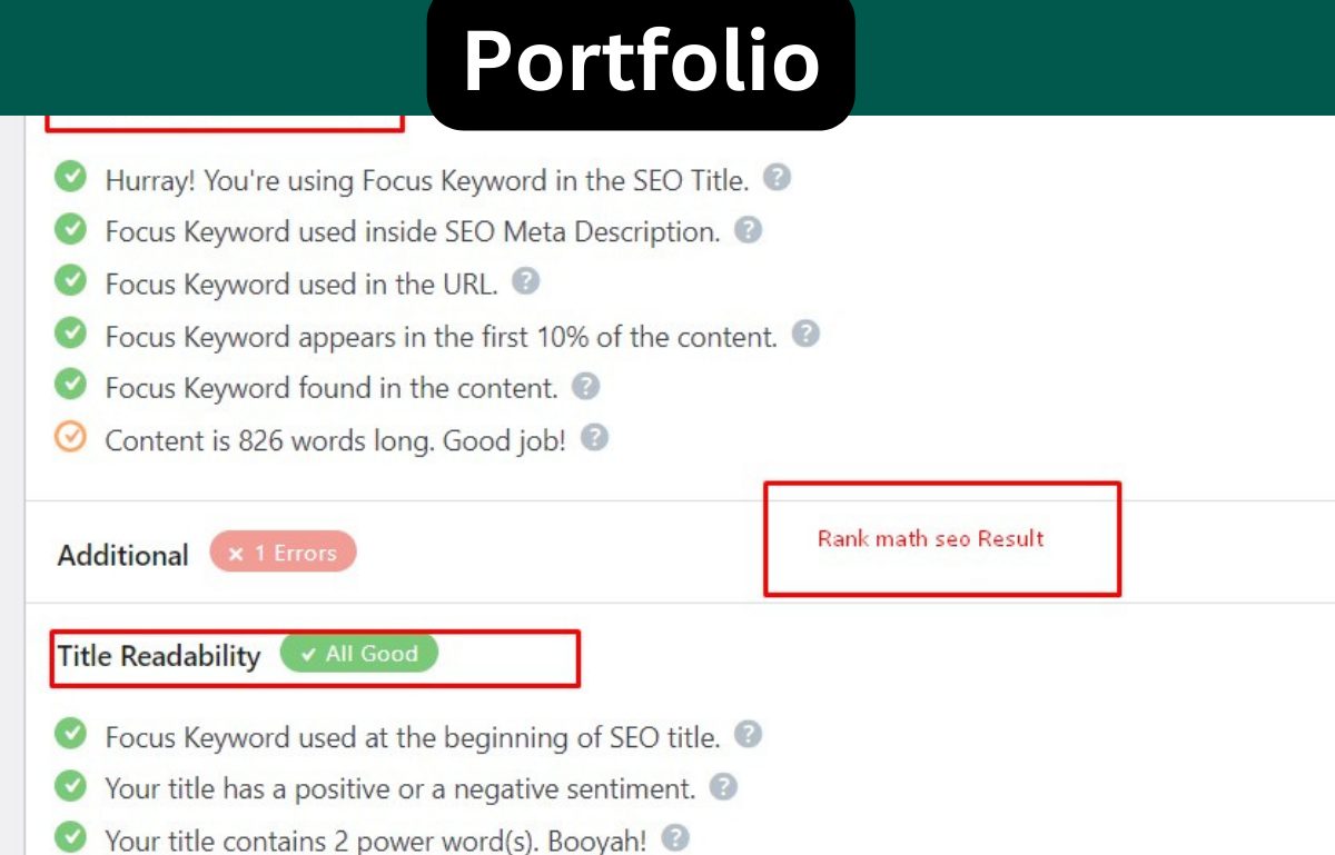 I will provide rank math on page SEO to boost your organic traffic and ranking