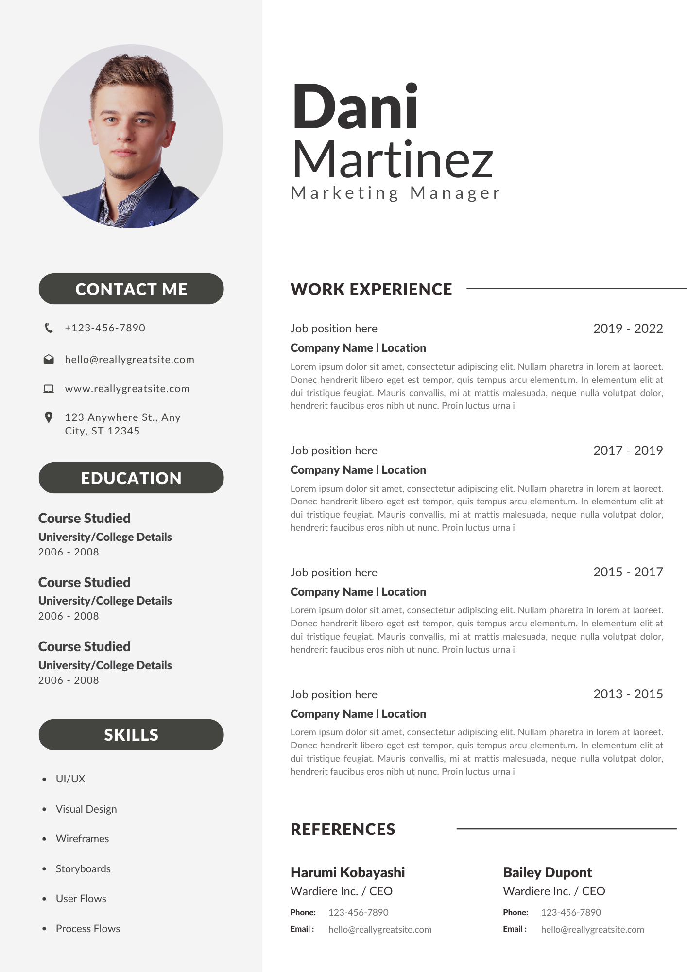 Creating Professional and designed CV 