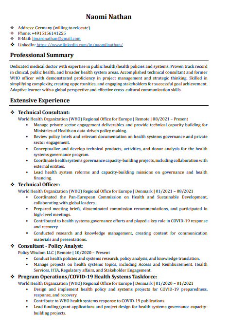 I will write and design your HR ATS-Compliant Resume, CV