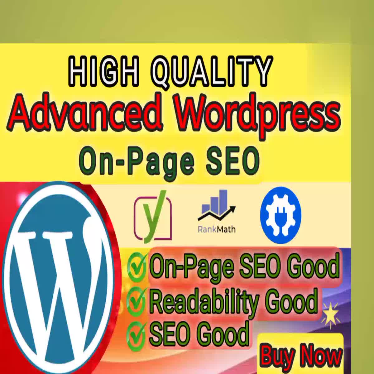 complete advanced wordpress onpage seo with rankmath,yoast or all in seo for rank wordpress website