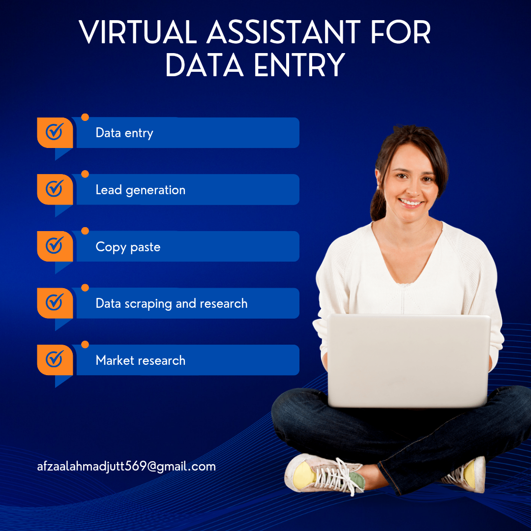 I will do data entry,lead generation,virtual assistant and copy paste
