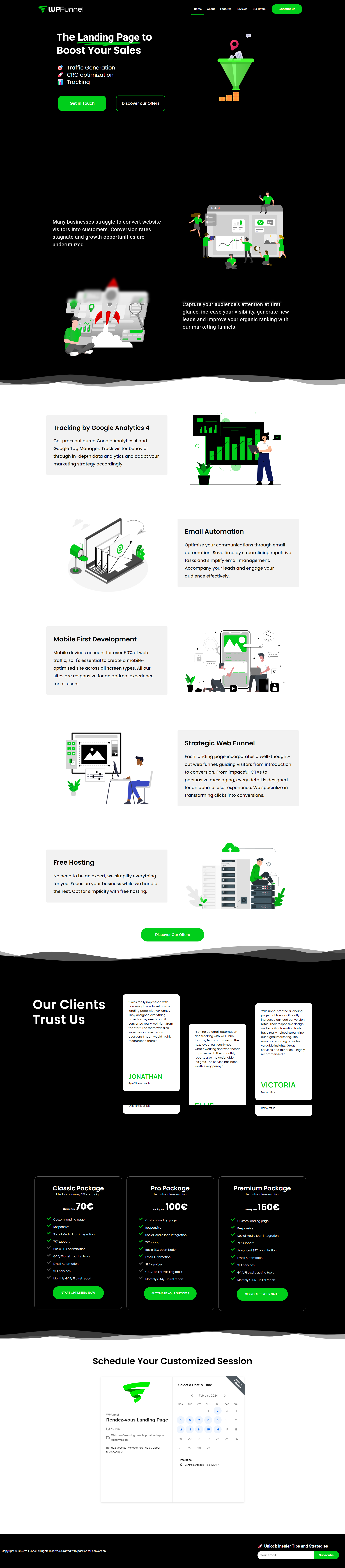 Custom WordPress Landing Page Funnels Built for Your Business