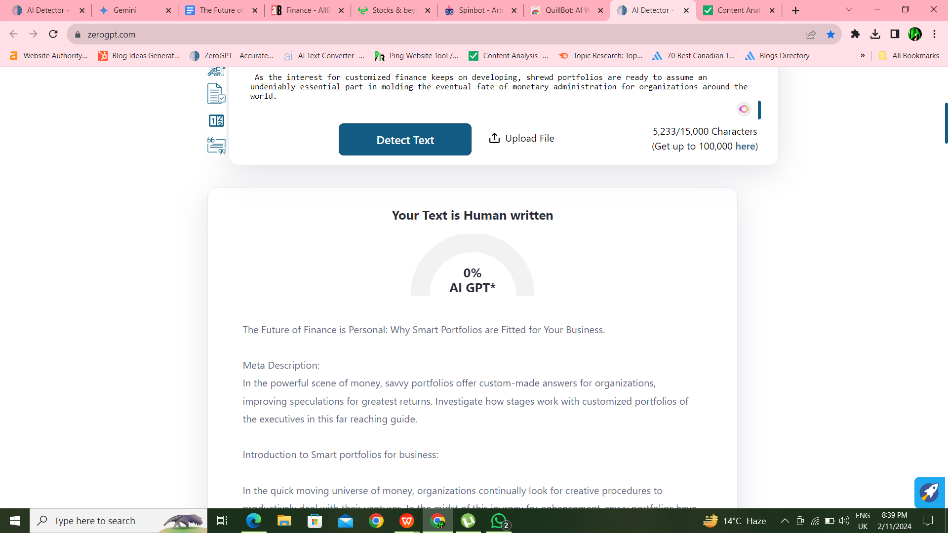 I will write your SEO travel and lifestyle blog or article