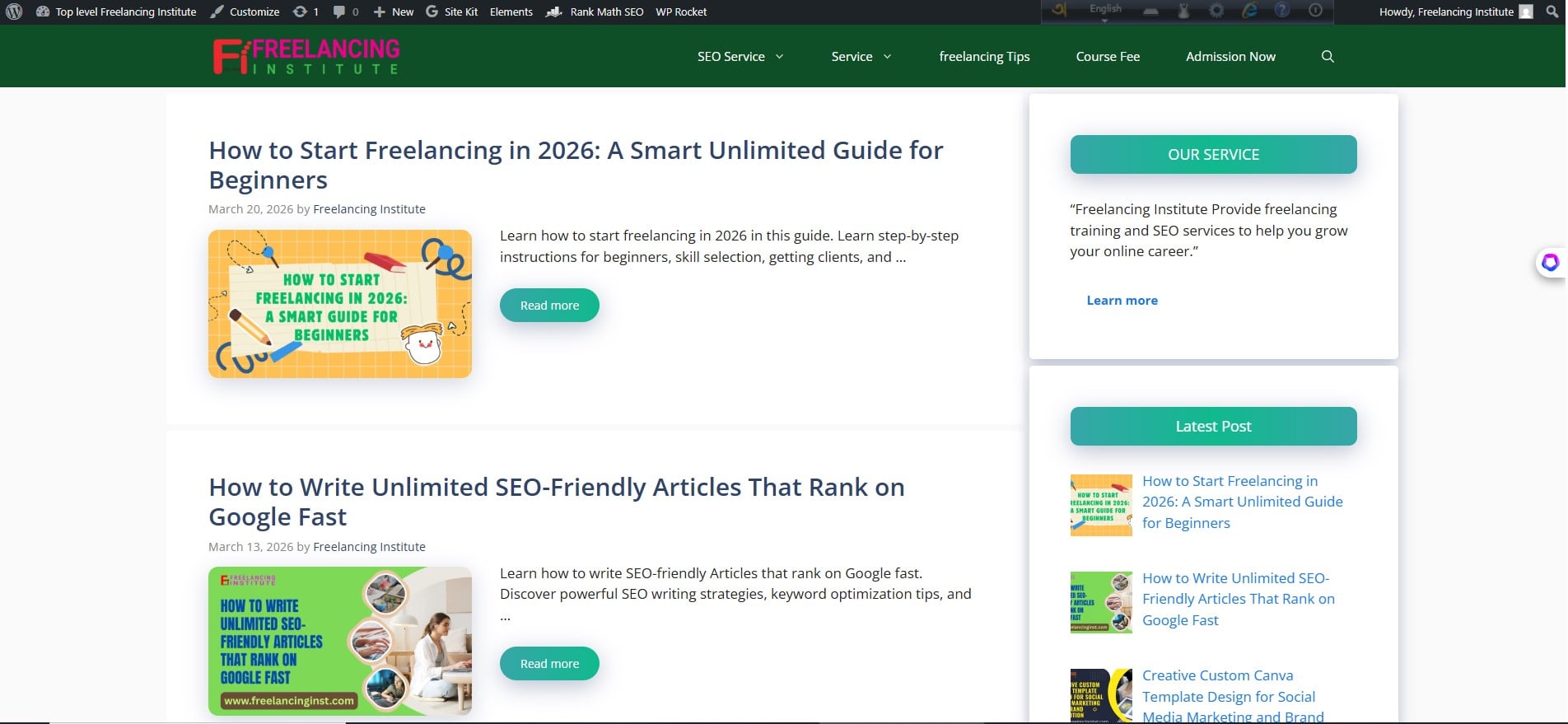 I will design professional responsive blog website 