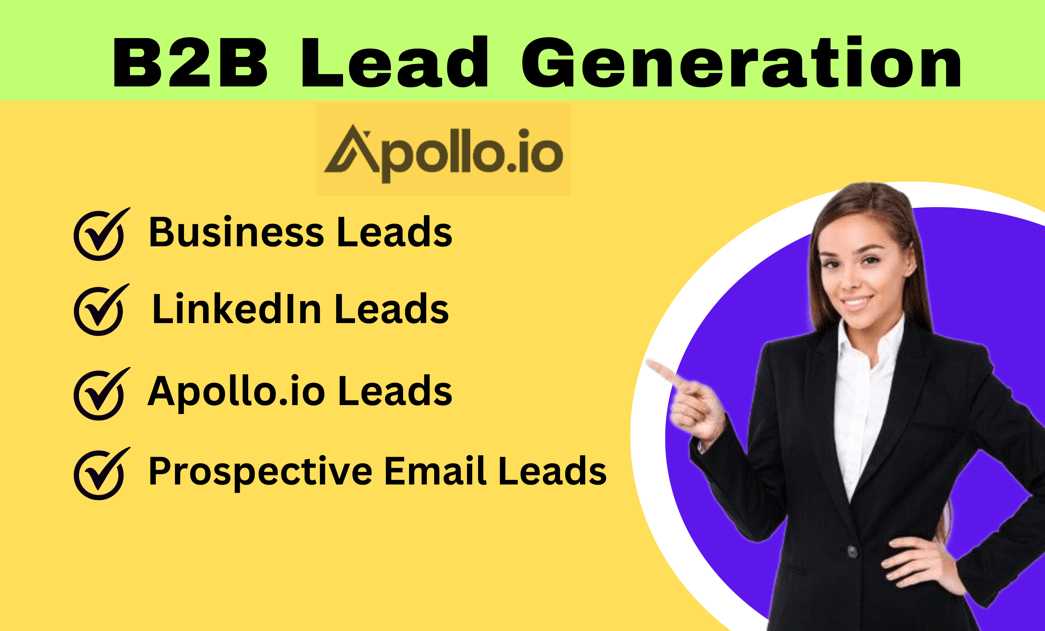 I will export unlimited apollo io lead generation for any industry