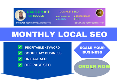 I will do complete SEO service and GMB optimization for top rank on Google 