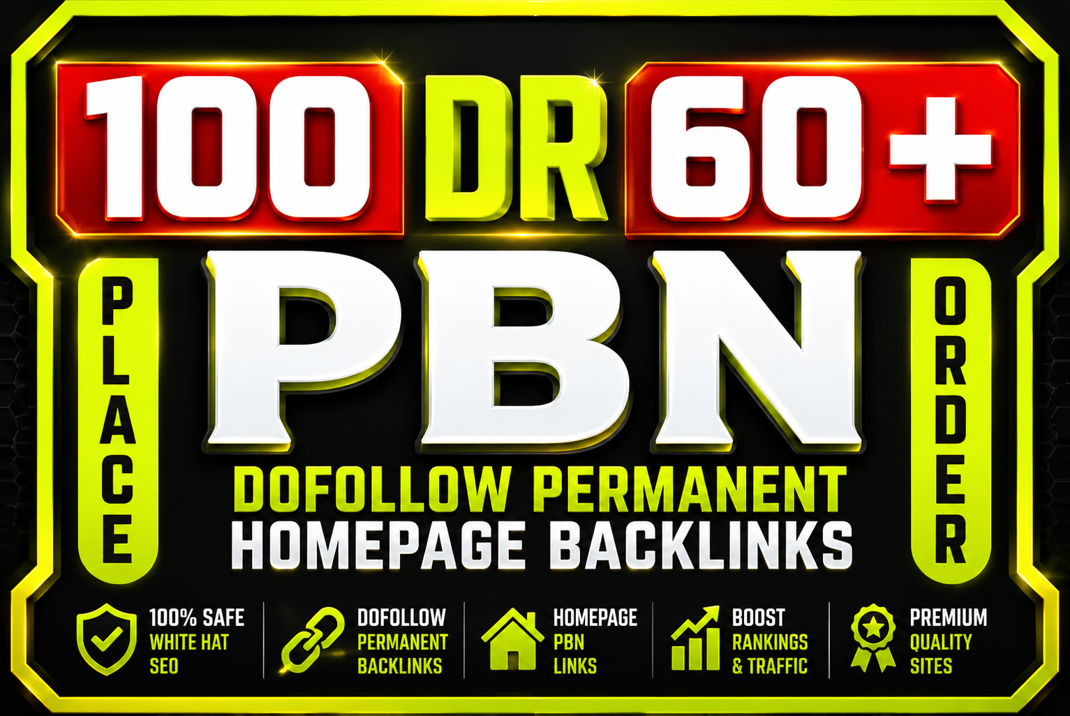 I will create 100 High DR 60+ PBN Backlinks