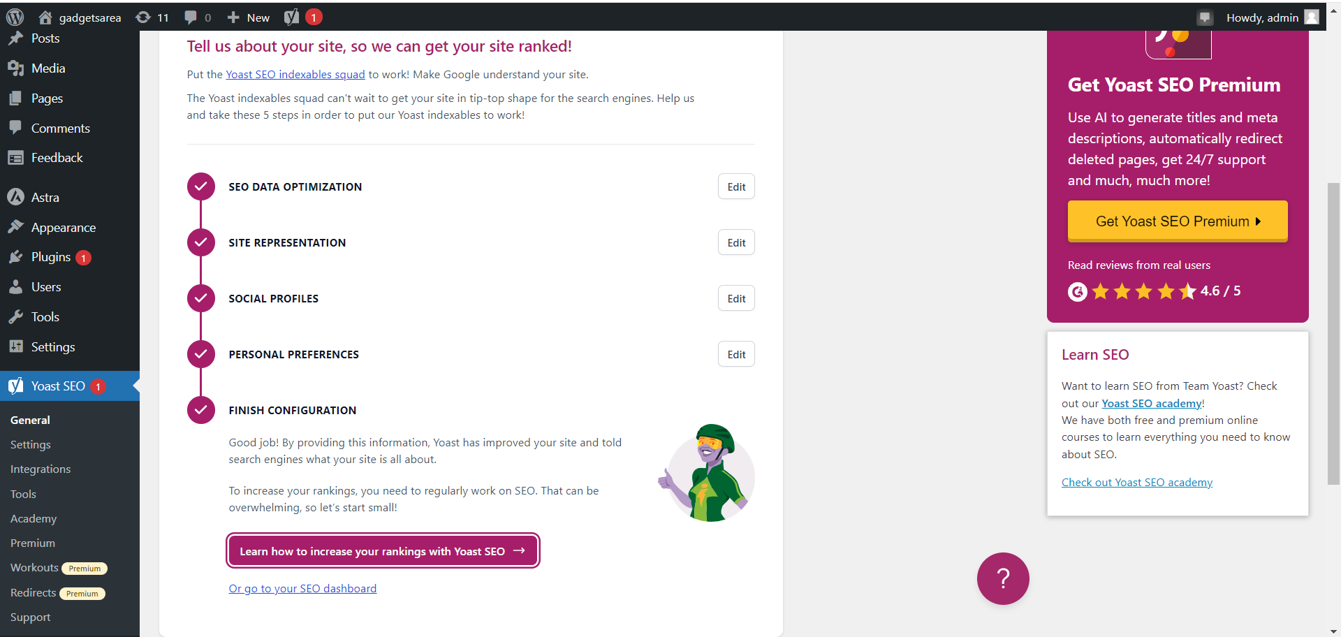 I will do on page SEO on WordPress to get your website ranking