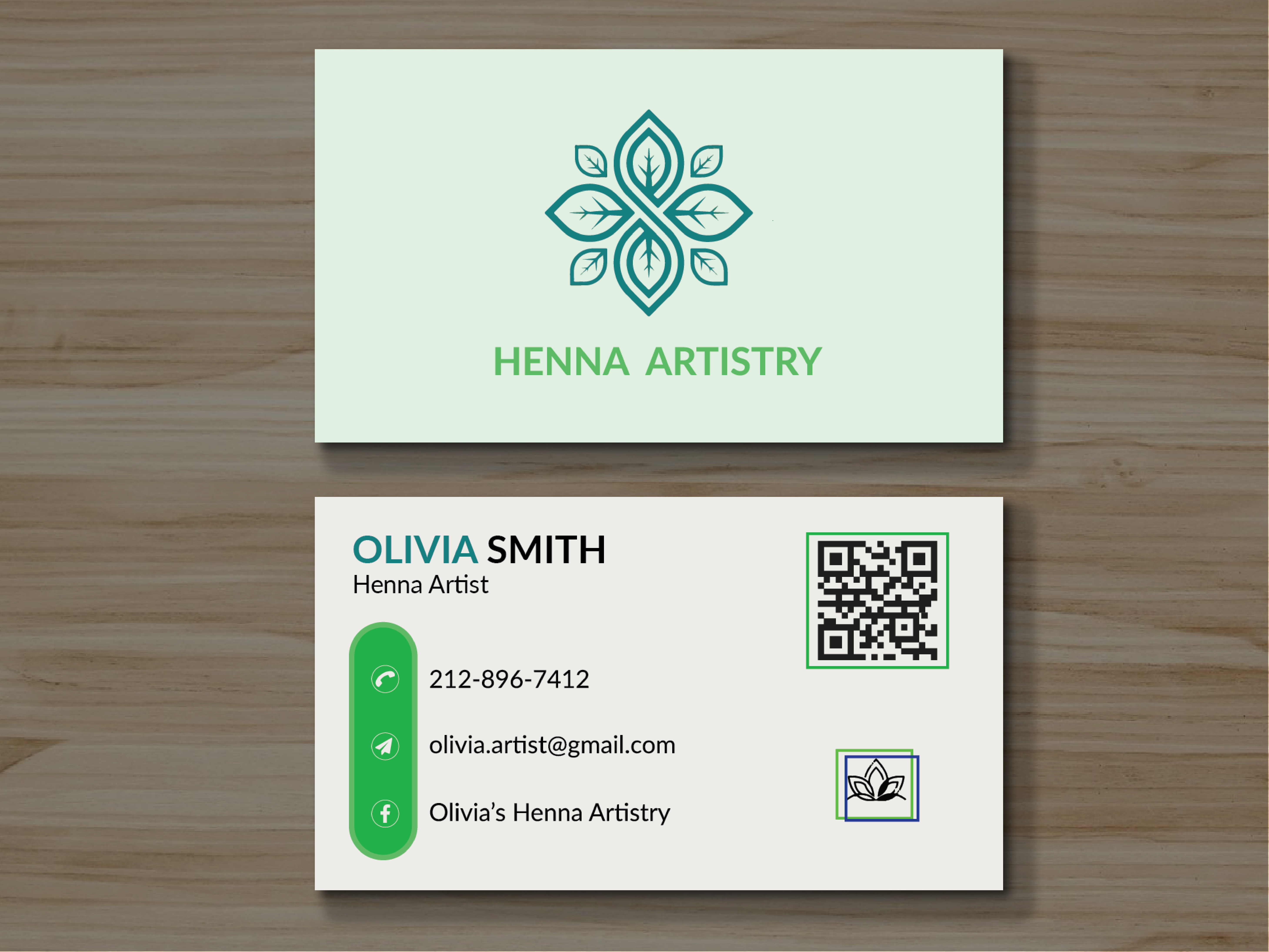 I will create minimalistic business card