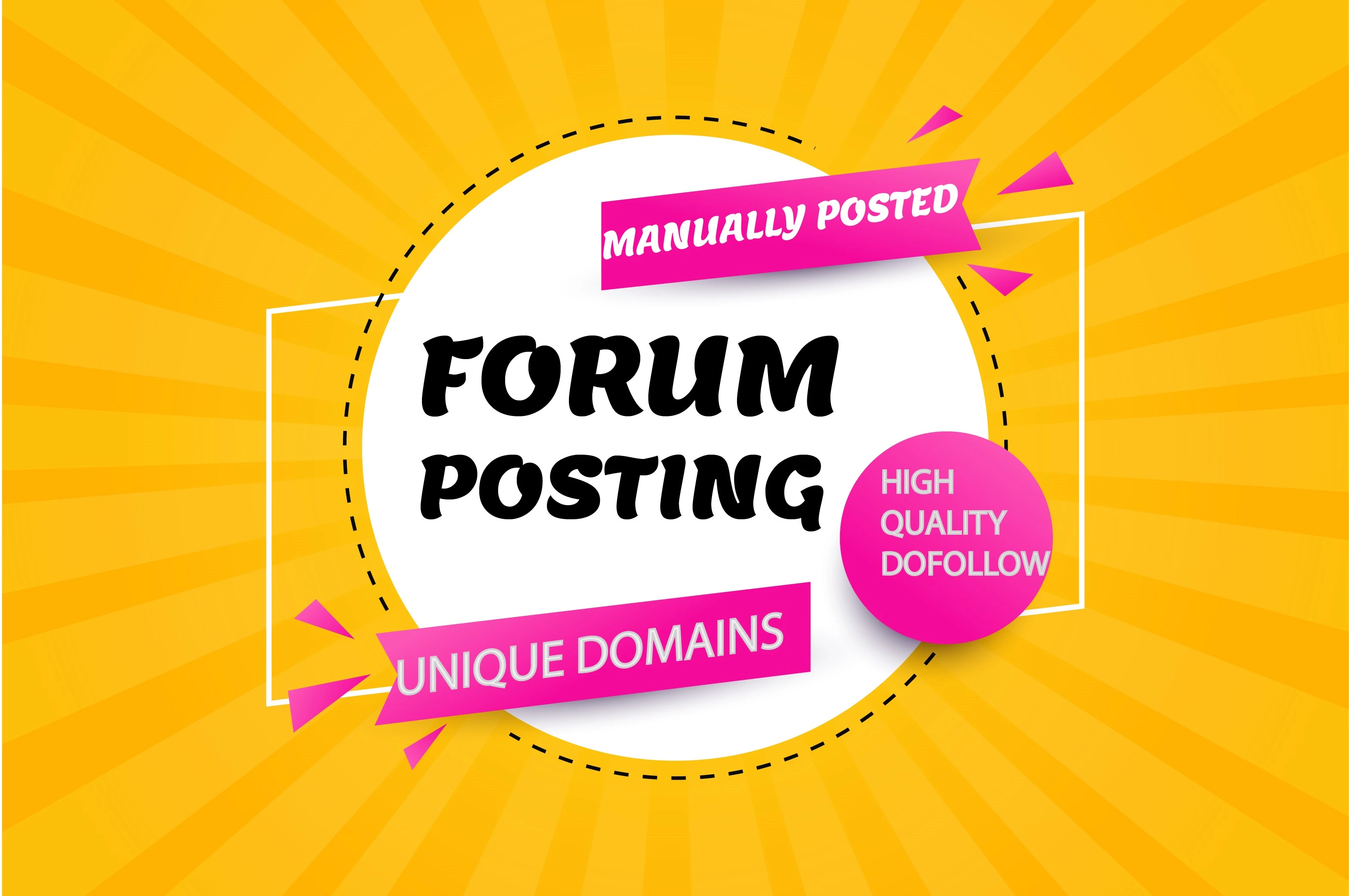Create 50 Manual Unique Forum Posting Dofollow SEO Backlinks
