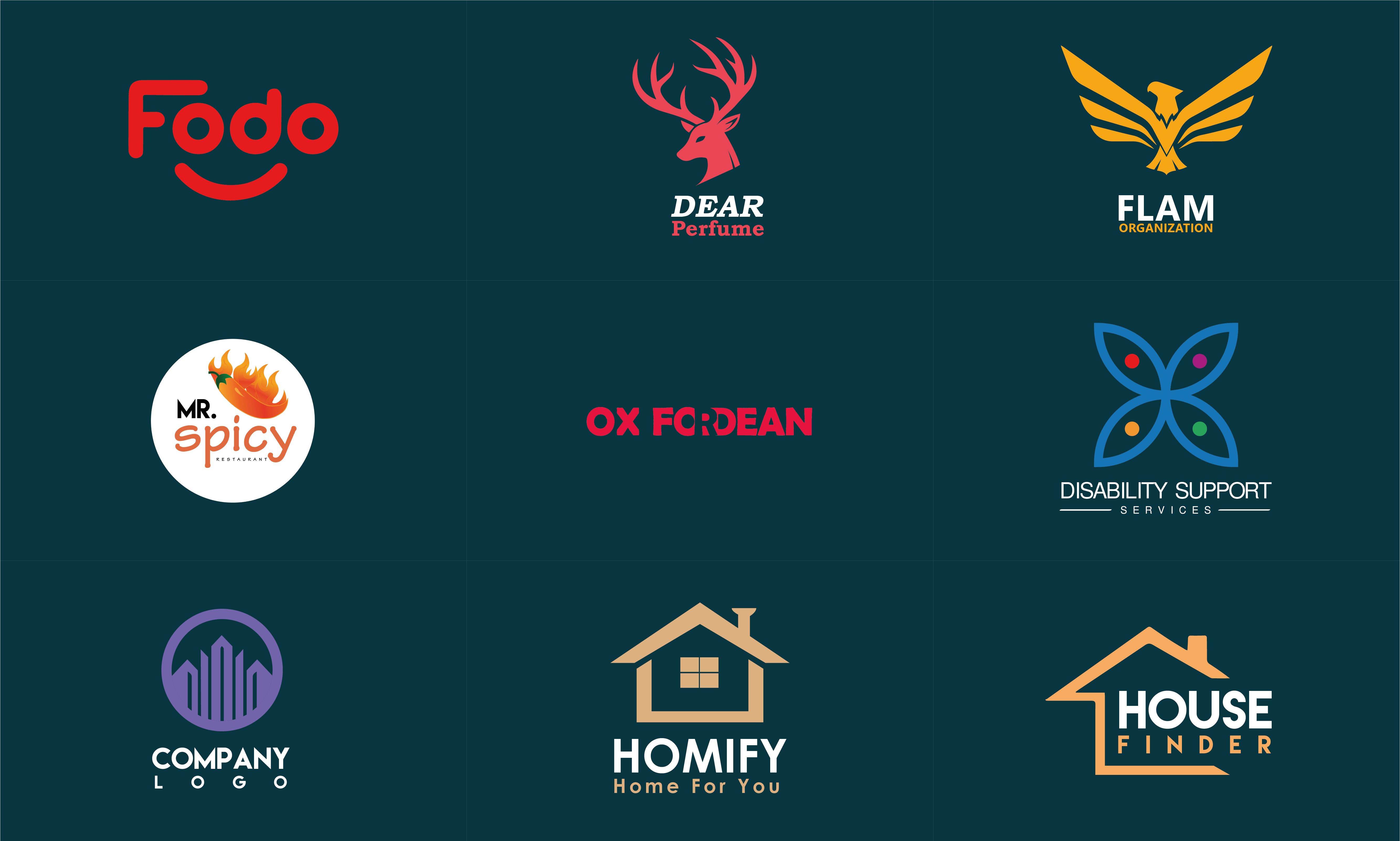 I will create a modern minimalist professional logo design