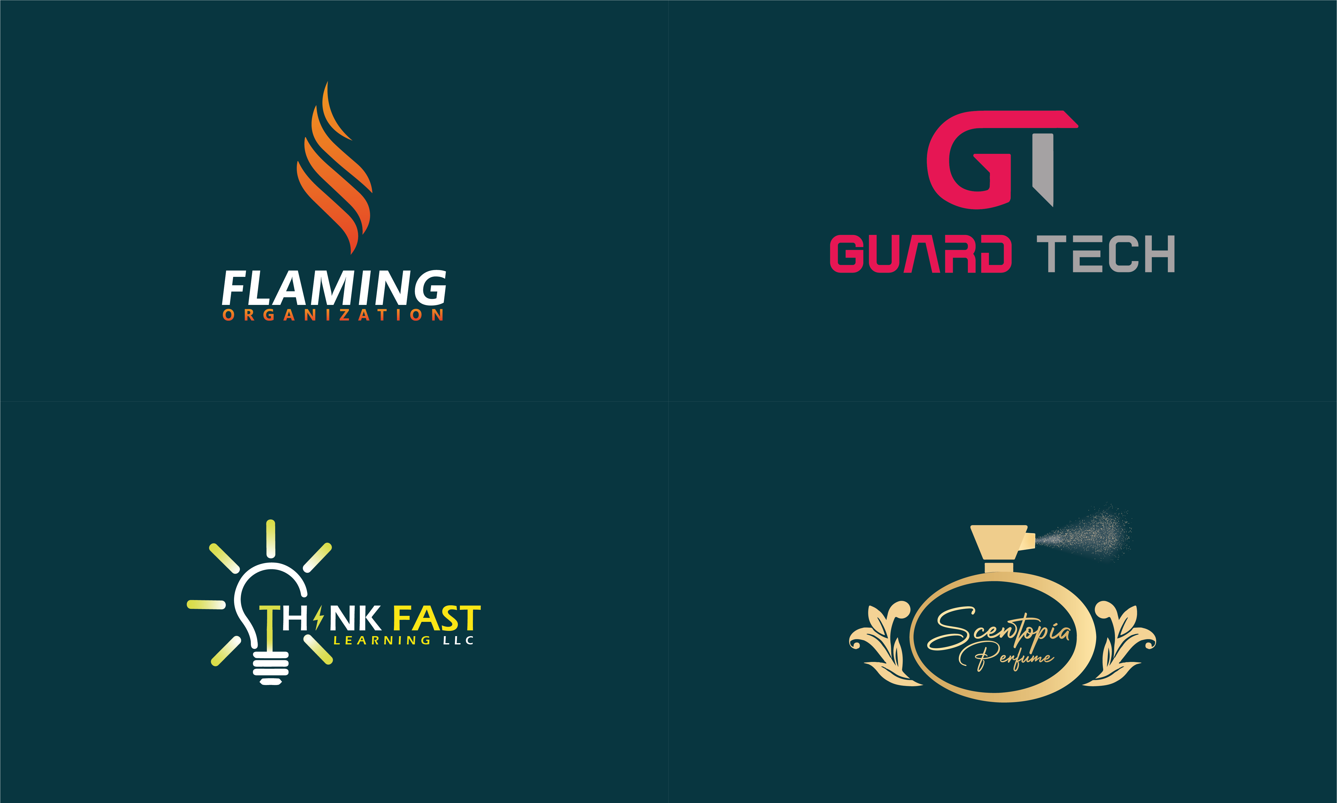 I will create a modern minimalist professional logo design