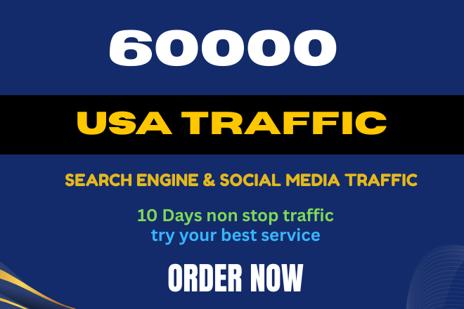 Get 55000 USA Web Visitor from Search Engine and Social media