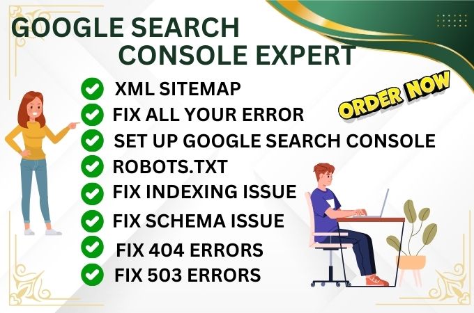 Fix all google indexing issues and search console errors by specialist