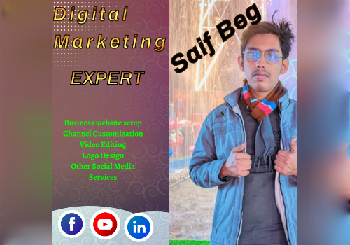 I am Expert for your video editing, Logo design and all social media banner making