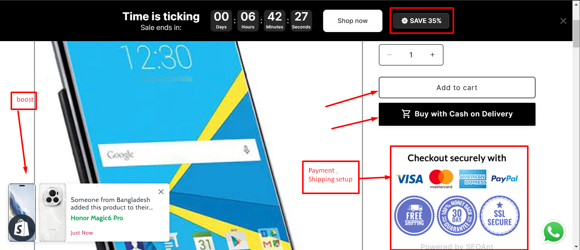 One product automated dropshipping eCommerce store setup