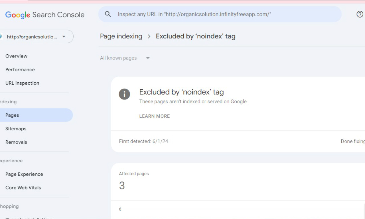 I will fix google search console error excluded by noindex tag, (Not Found) 404 Errors
