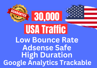 30000 quality USA traffic to your website