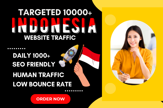 10000+ targeted indonesia traffic, organic Indonesia...
