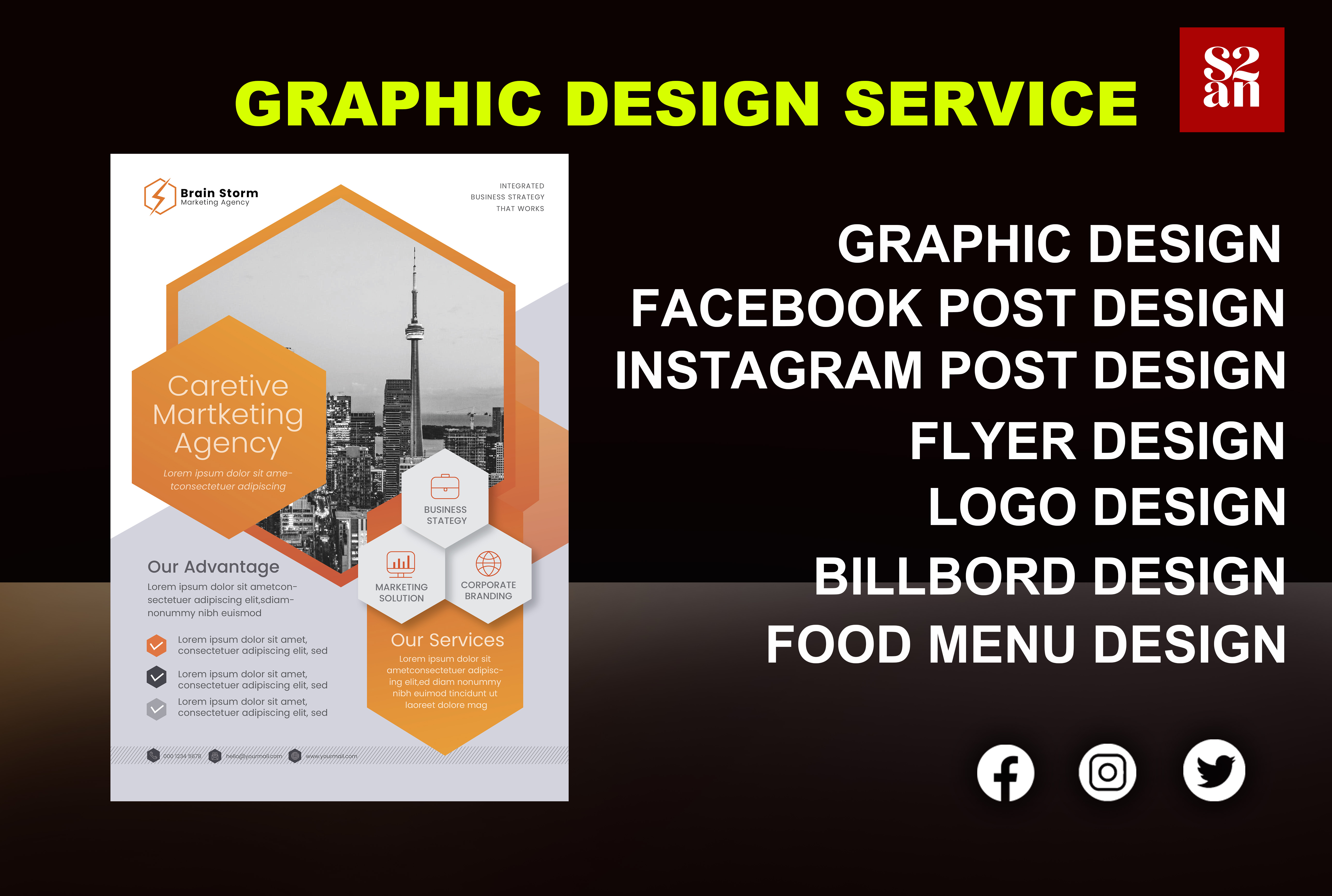 i will create best social media post & Banners flyer Facebook post
