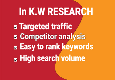 I will do SEO keyword research and competitor analysis for any niche