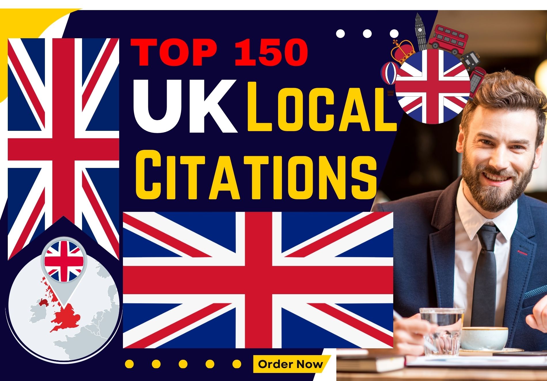 Best 150 UK Local Citations and directory submission manually, United Kingdom Backlink SEO