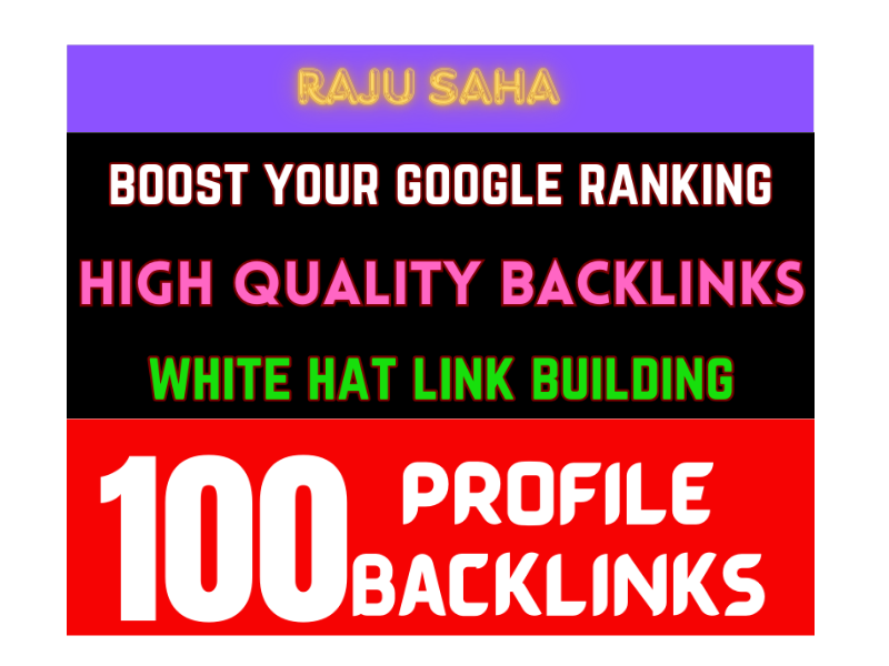 100 Quality Profile backlinks From High Authority Sit...