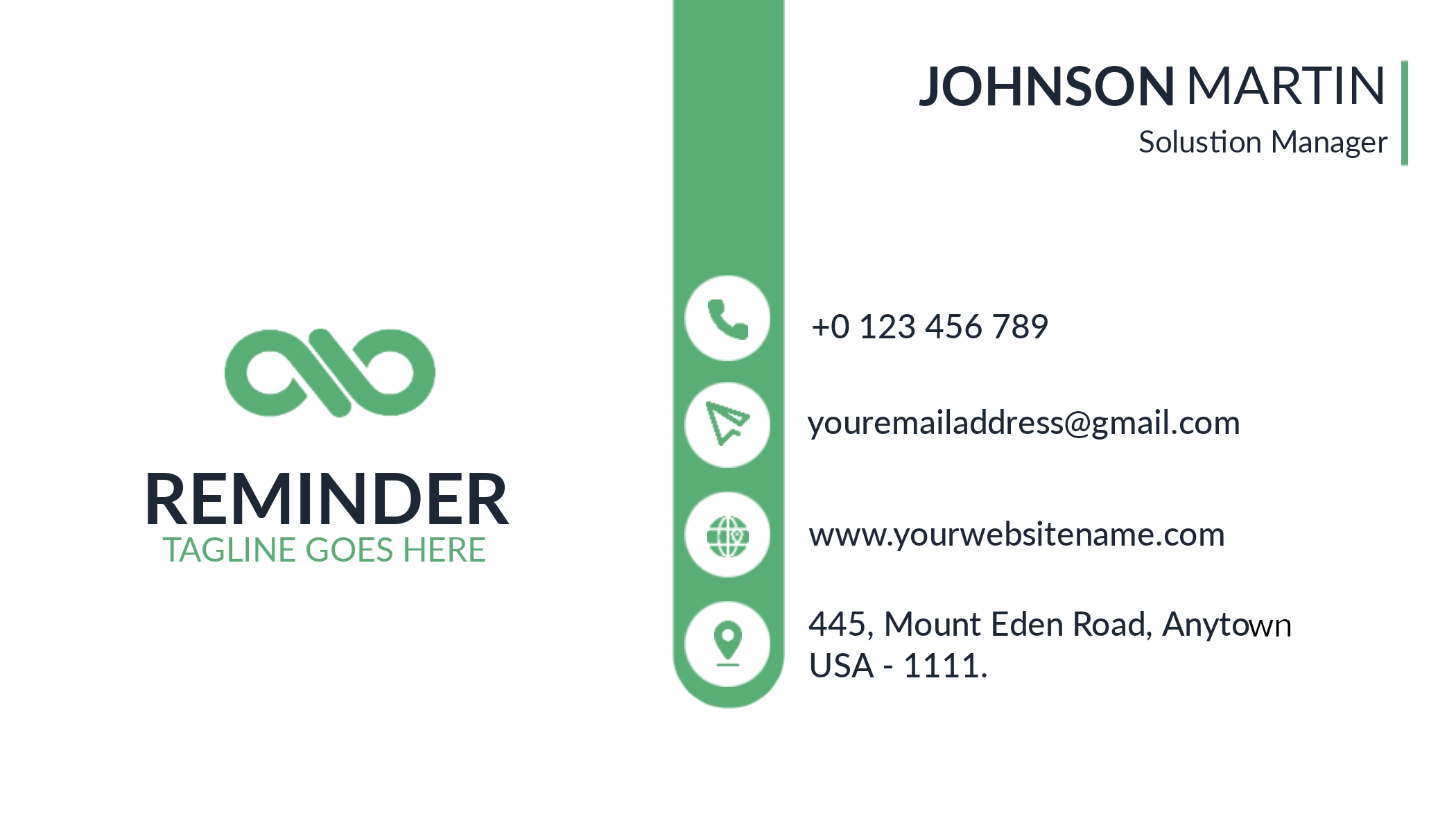 Design a unique business card Reflects the essence of your business 