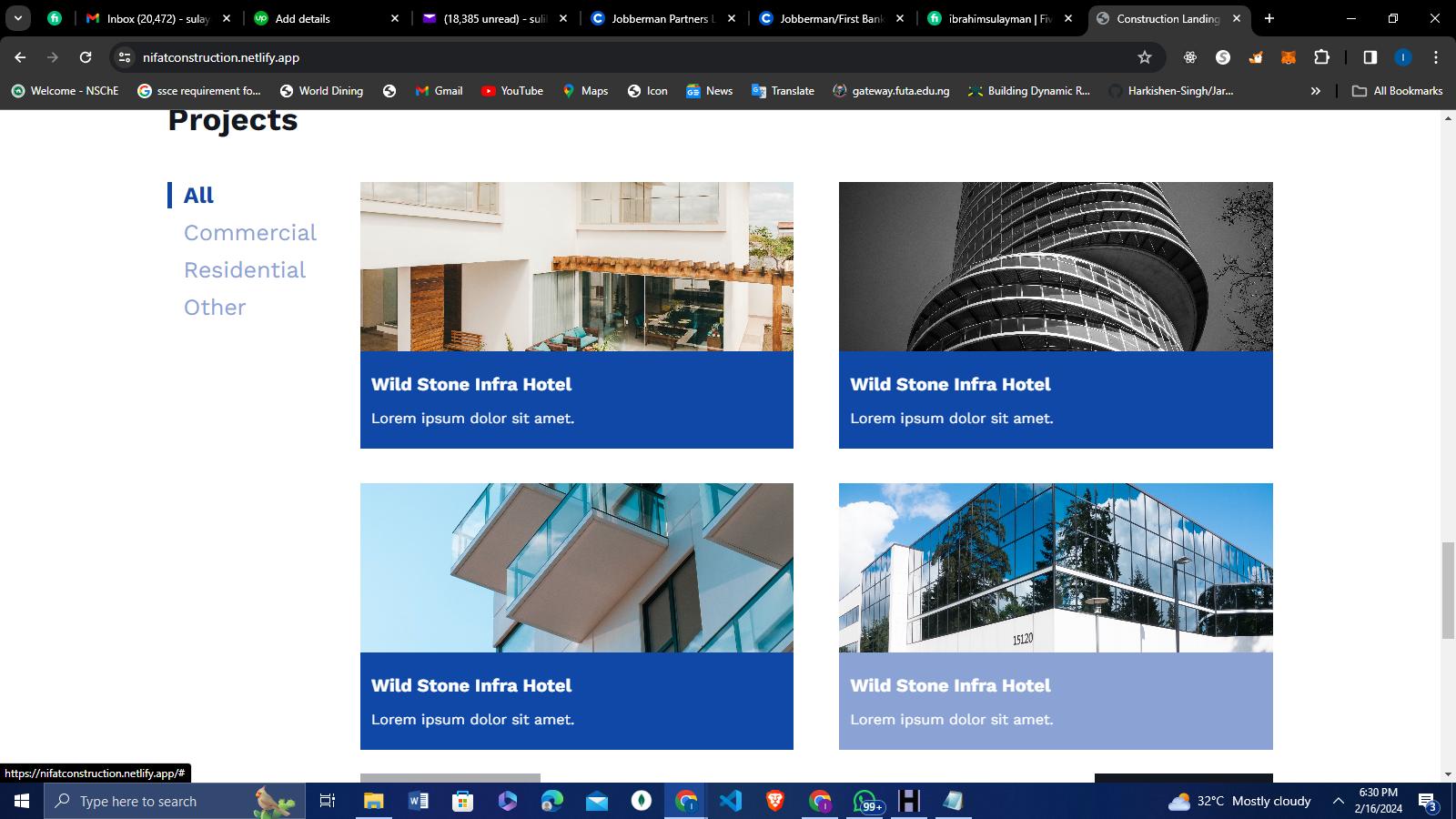 Professional Responsive Landing Page for your Business
