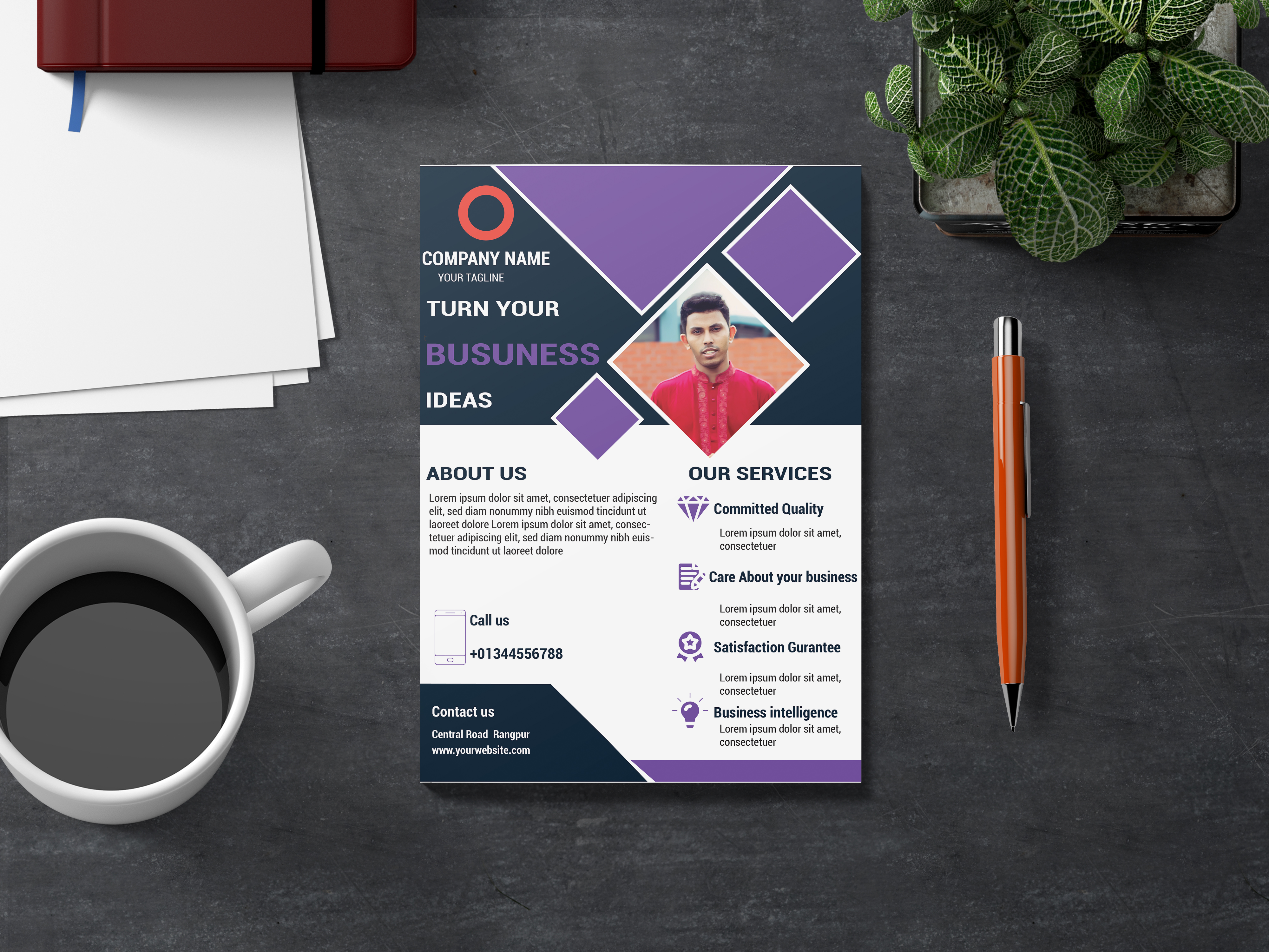 I will stylish modern design professional flyer or poster for your business