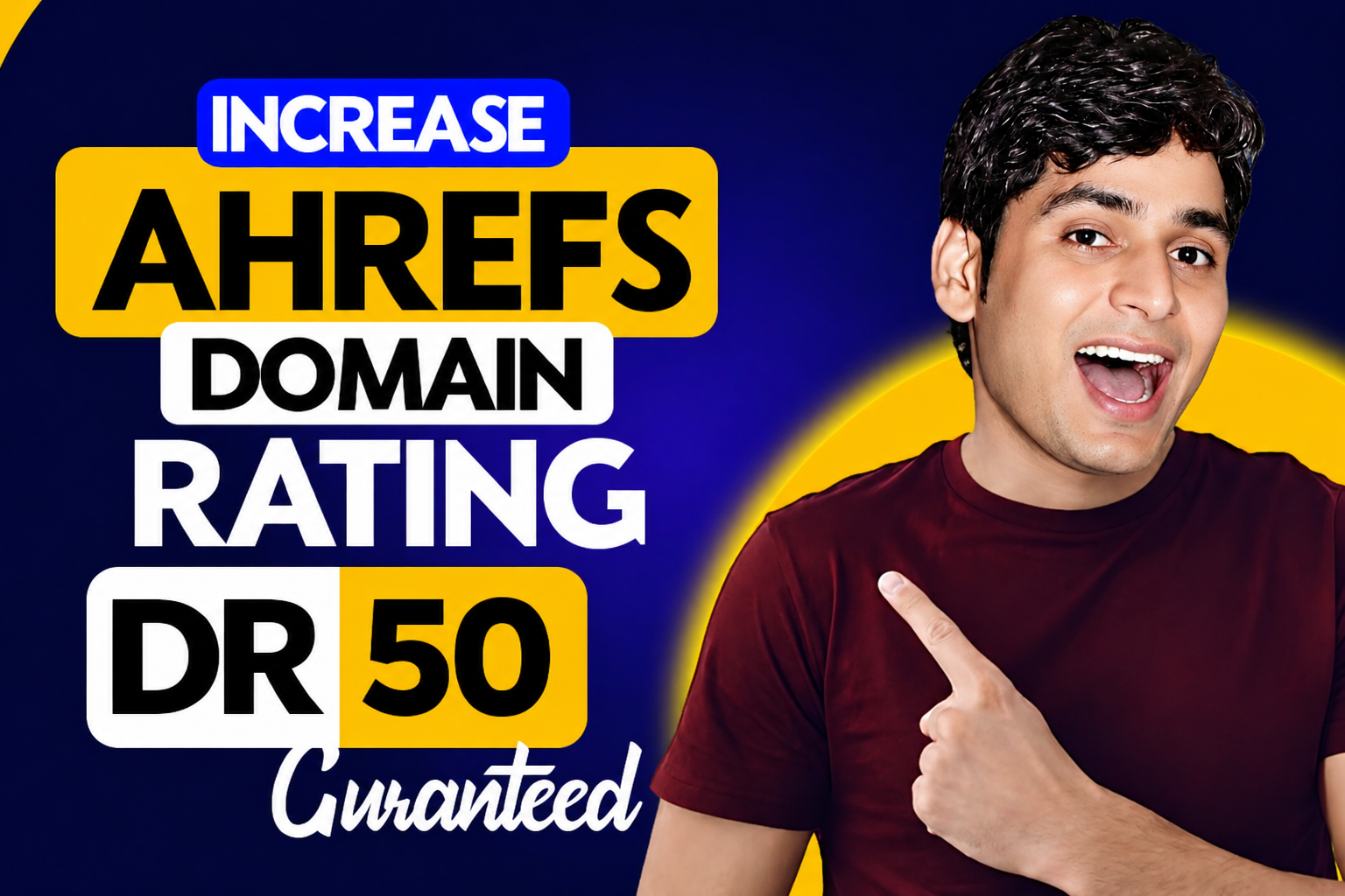I Will Increase Ahrefs Domain Ratings DR 50 with Powerful High Authority Manual SEO Backlinks