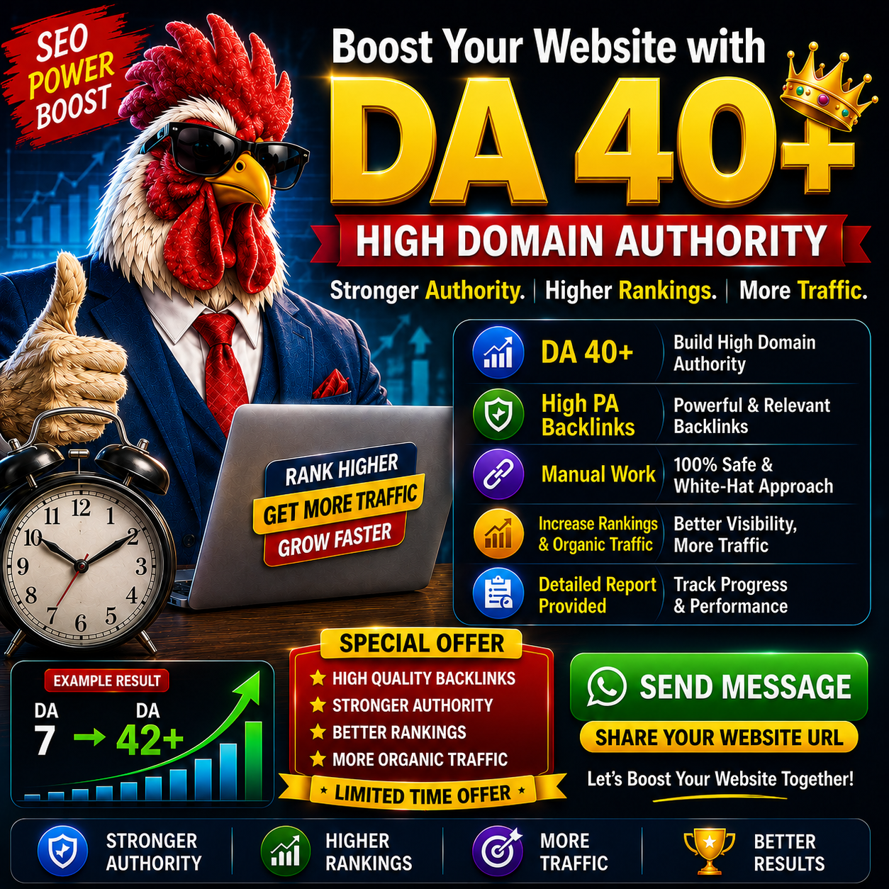 Increase Domain Authority Moz DA 30+, 40+, 50+ With...