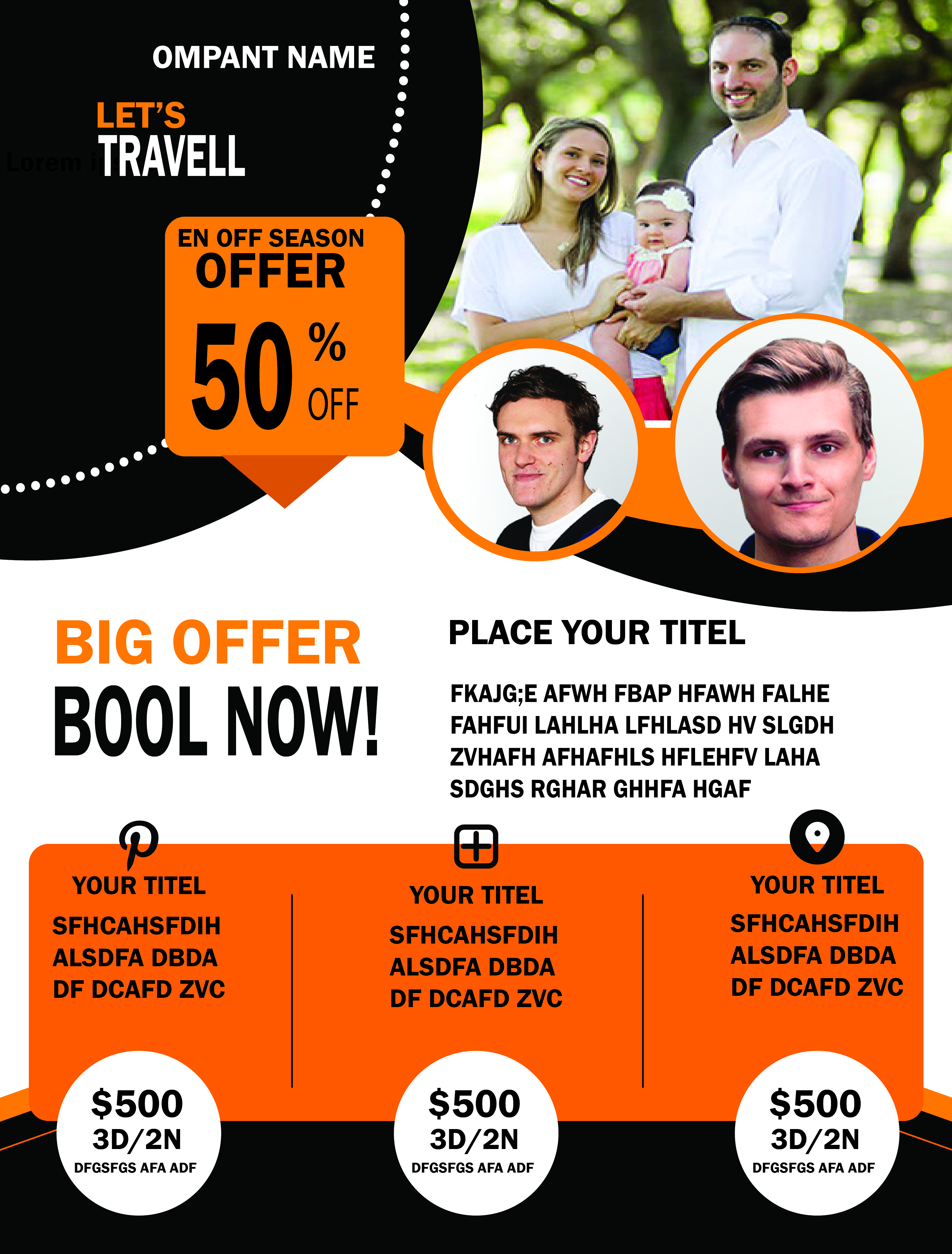 I will do any eye catching flyer design and give it in quick time.