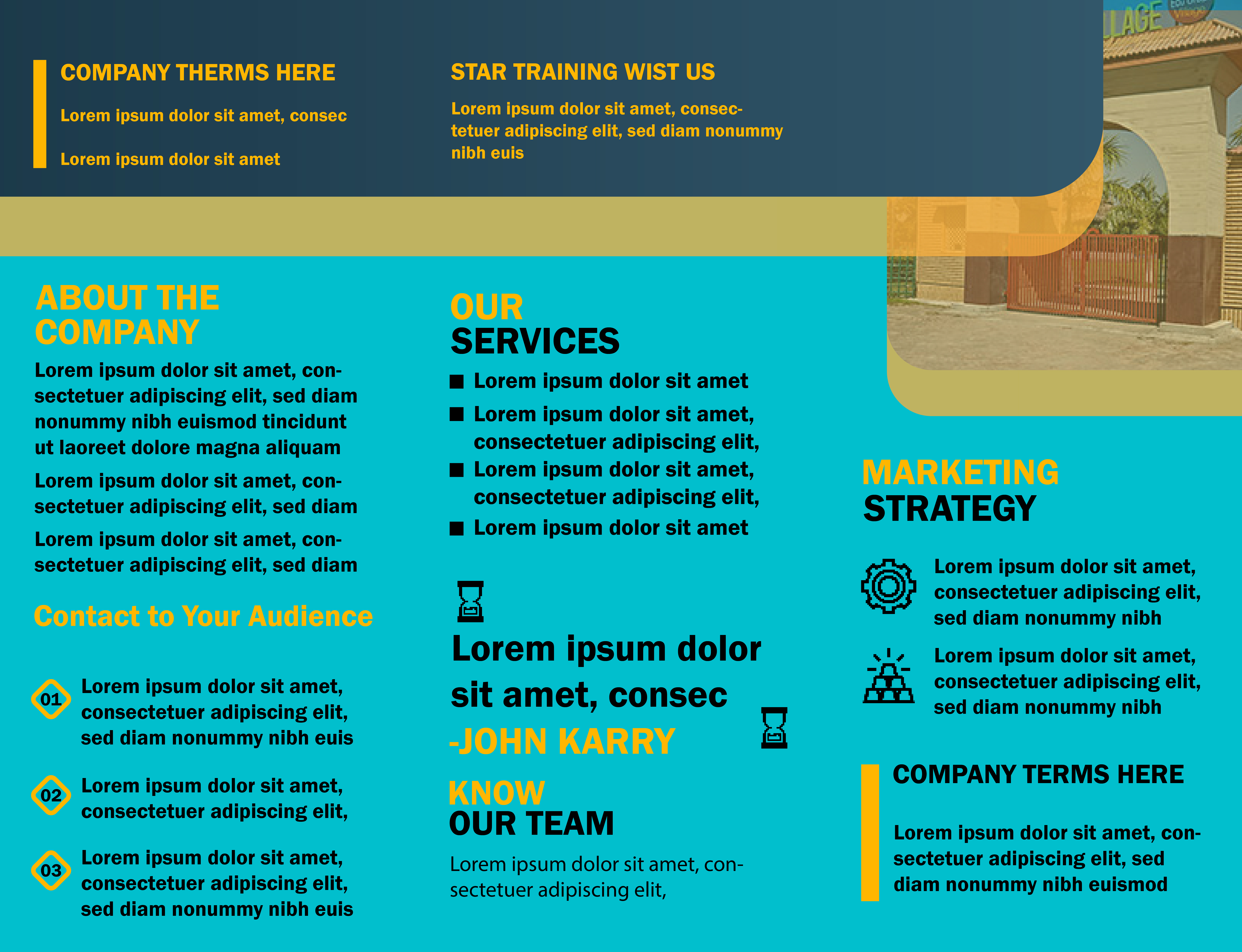 I will do create eye-catching brochure design for your business