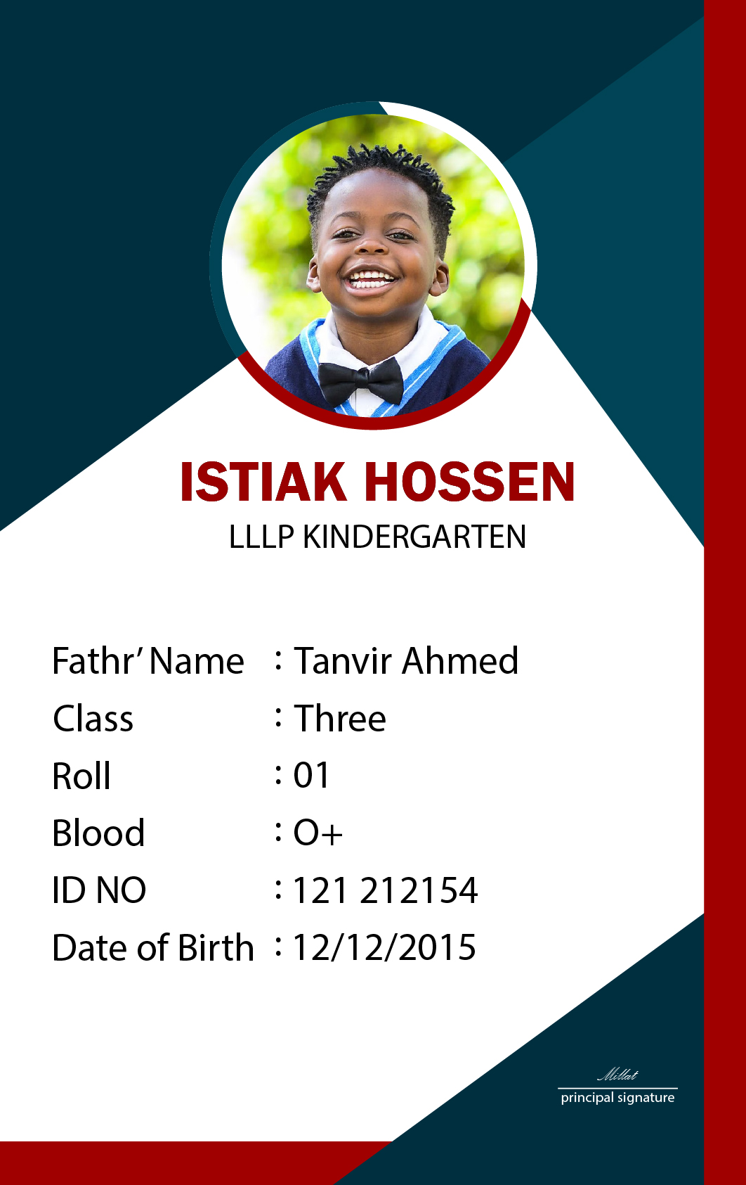 I will create eye catching id badge, id card