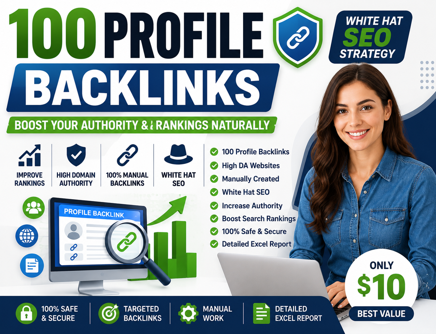 100 Profile Backlinks - Boost Your Authority & Ra...
