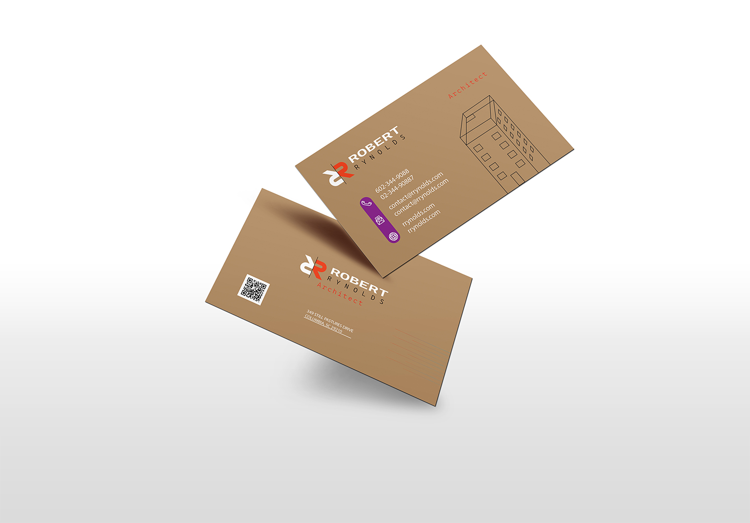 I Make Uniqe Current Logo Business Card Plan With QR Code