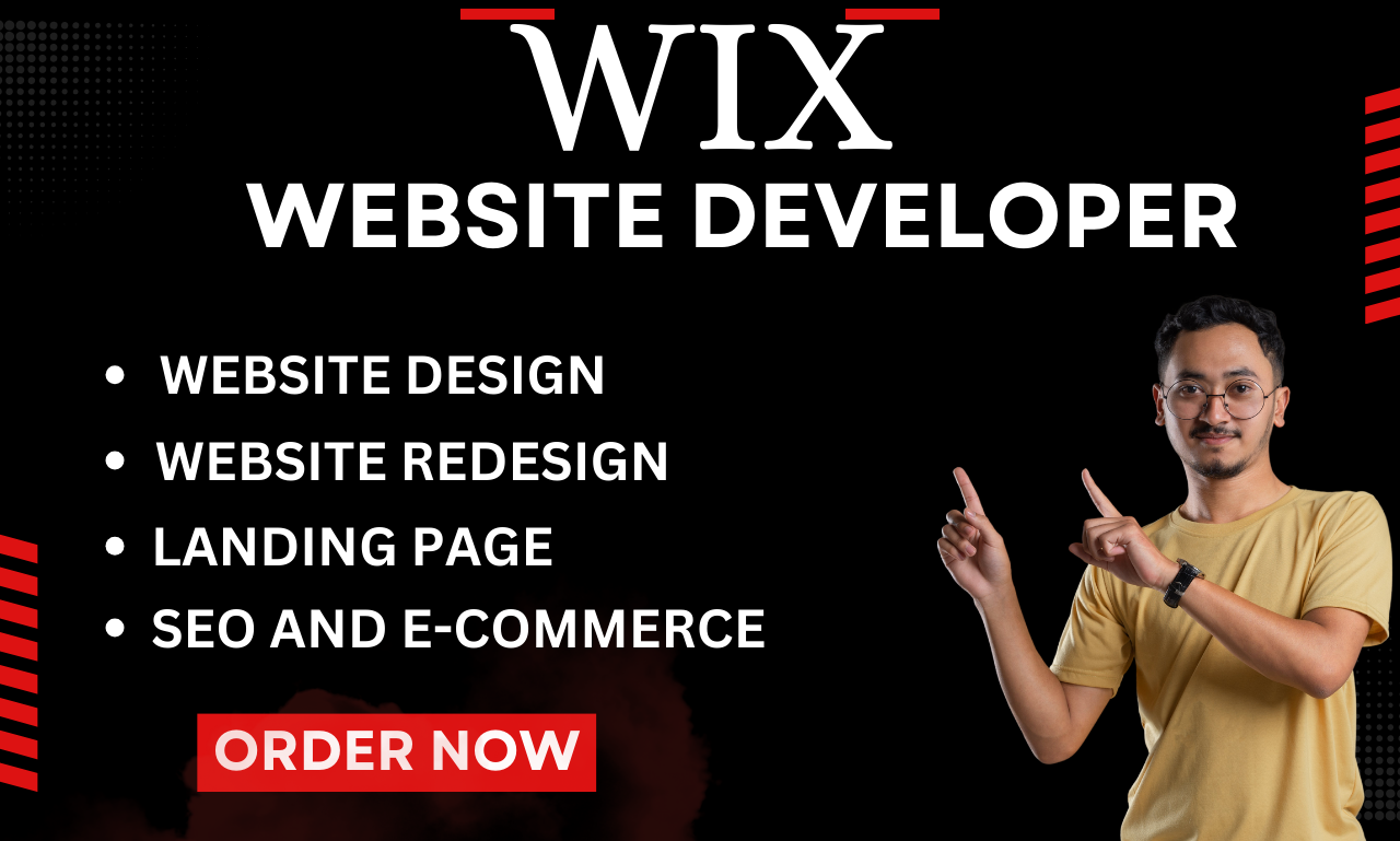 I will design wix website and redesign your business wix website 