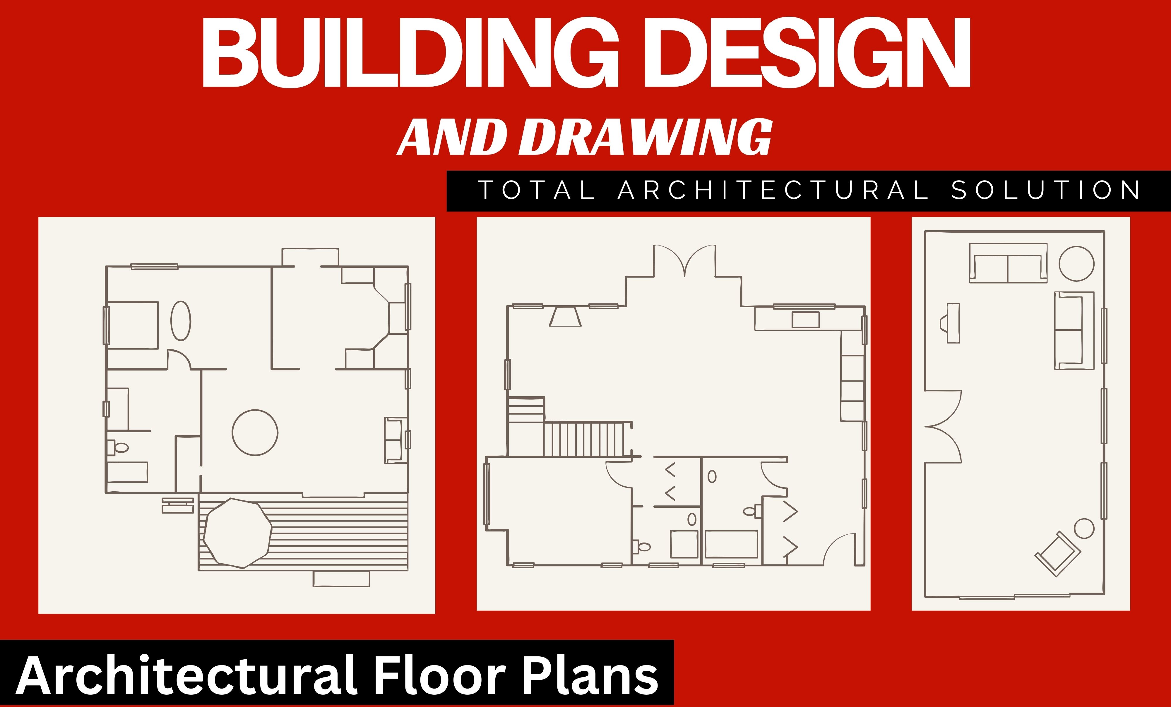 I will draw 2d floor plans, sections, elevations in autocad