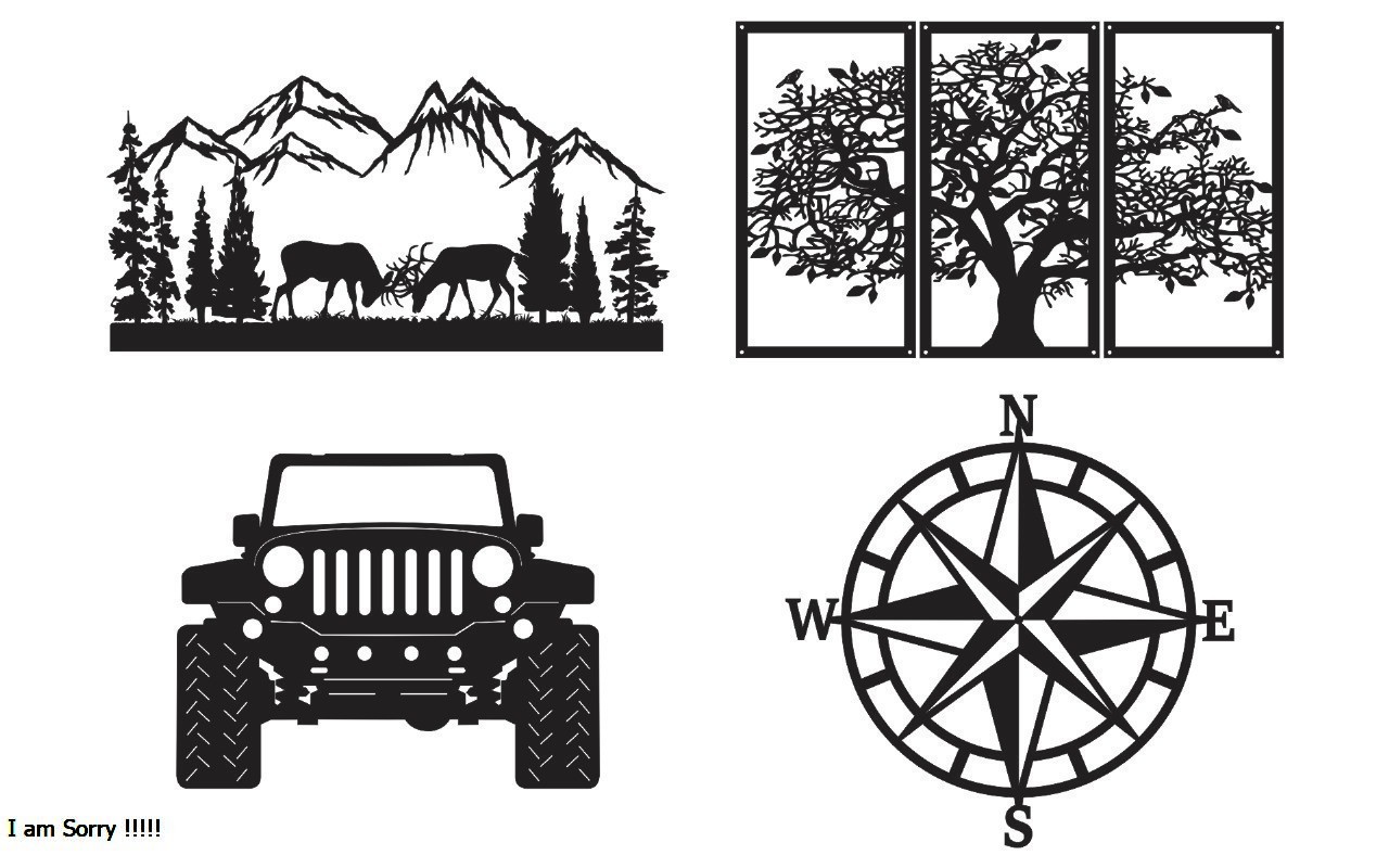 I will create vector and graphic geometric cnc designs